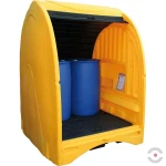 Stanowisko robocze polietylenowa 250 l, beczka 4*200 l