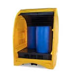 Stanowisko robocze polietylenowa 485 l, beczka 4*200 l