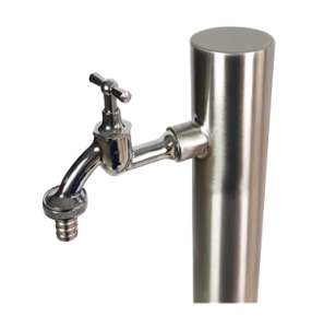 Słupek ogrodowy poboru wody INOX 